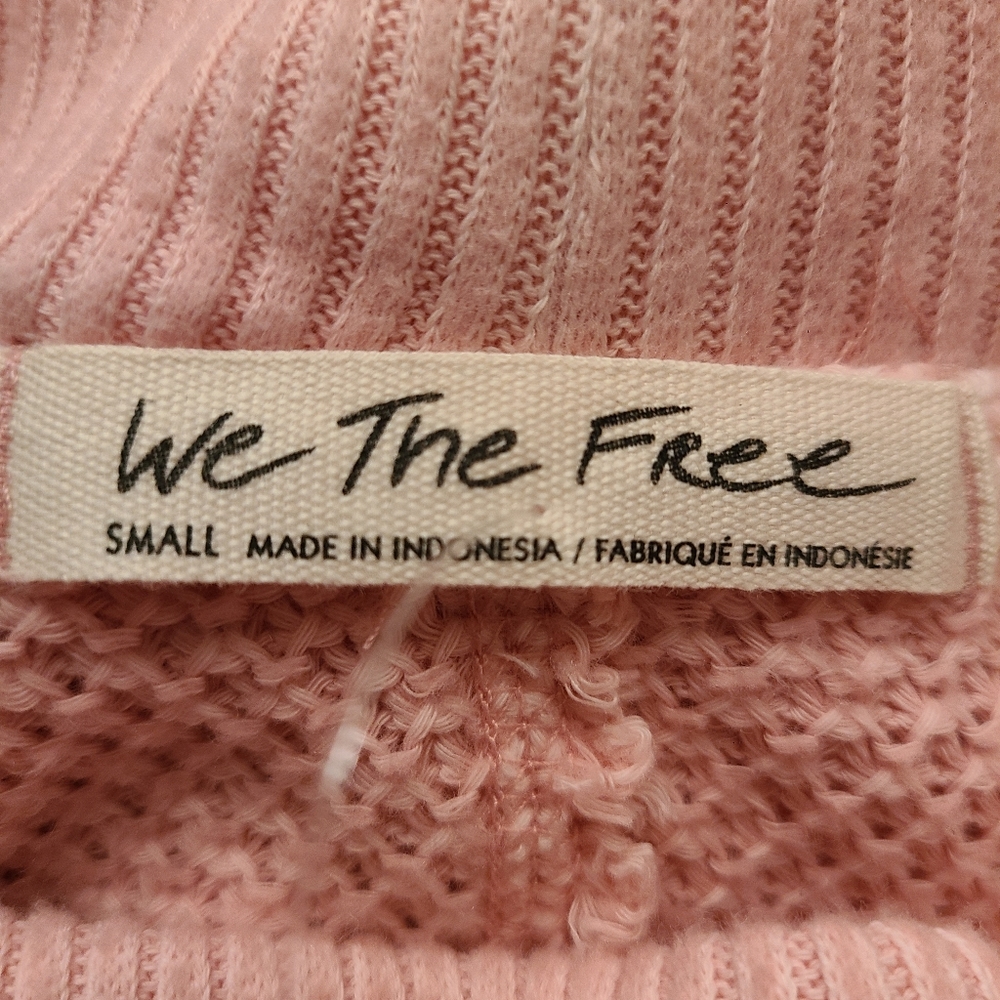 NWT We the free size S faded coral sweater - Picture 14 of 15